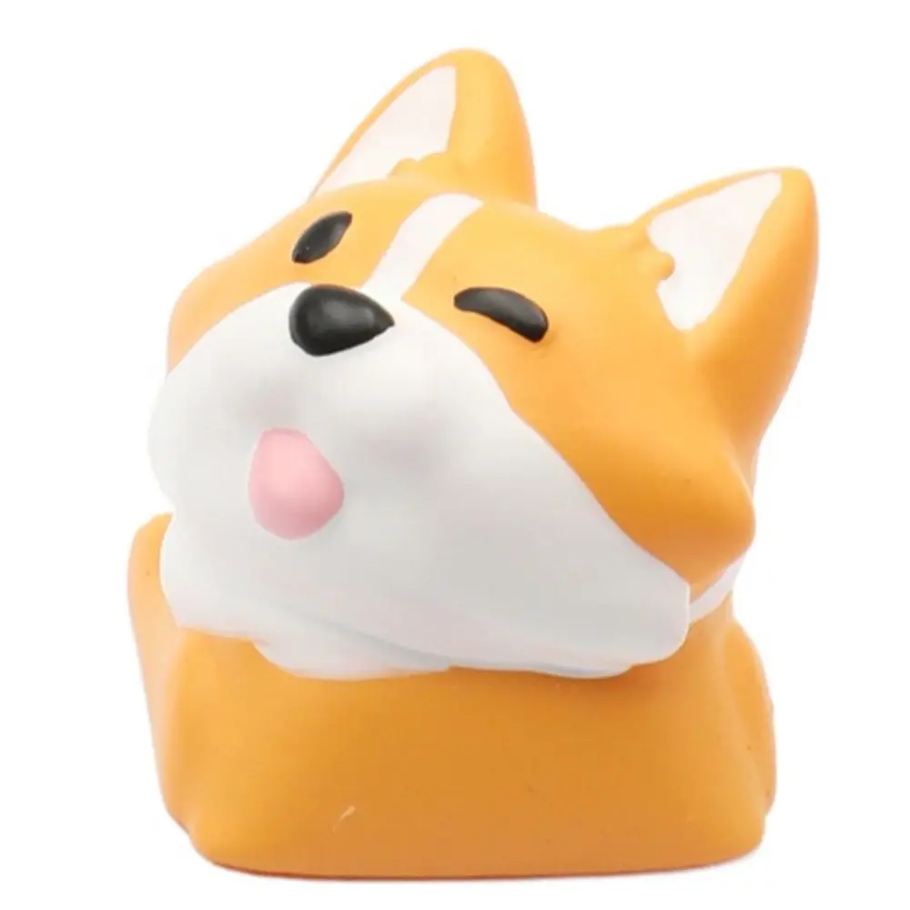 Universal Cartoon Corgi Keycaps Little Key 3D Crogi Butt Keyboard Cap Handmade DIY Mechanical Keyboard Keycap