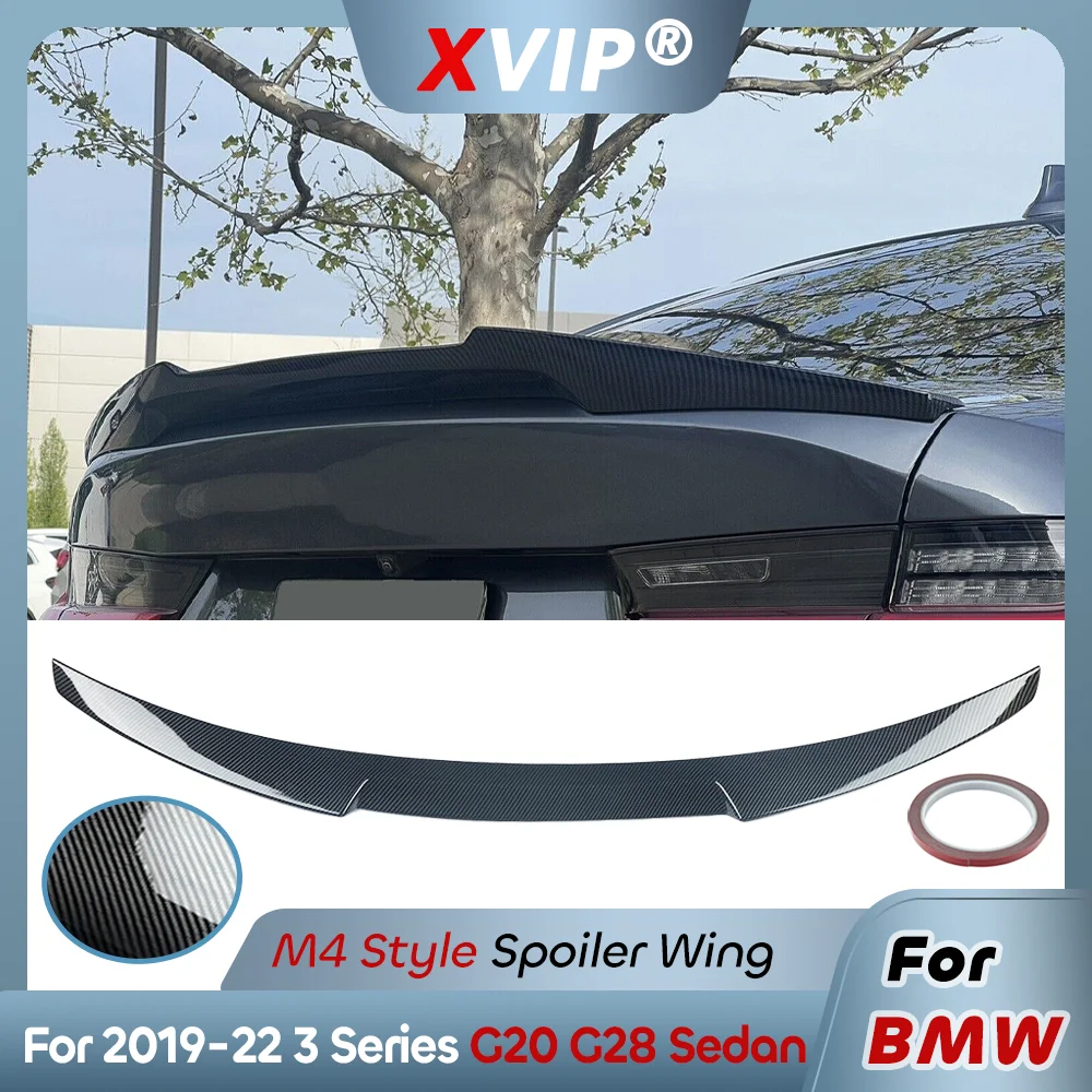 

Глянцевый карбоновый задний спойлер XVIP в стиле M4 для BMW 3 серии G20 (2019-2025) и G80 M3 (4-дверный седан)