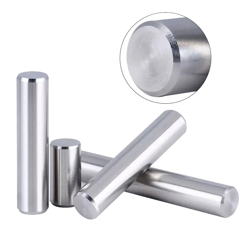 100PCS 304 stainless steel straight pin locating pin fixed shaft solid pin matching retaining ring M0.8 M1.0 M1.5 M2 M2.5 M3