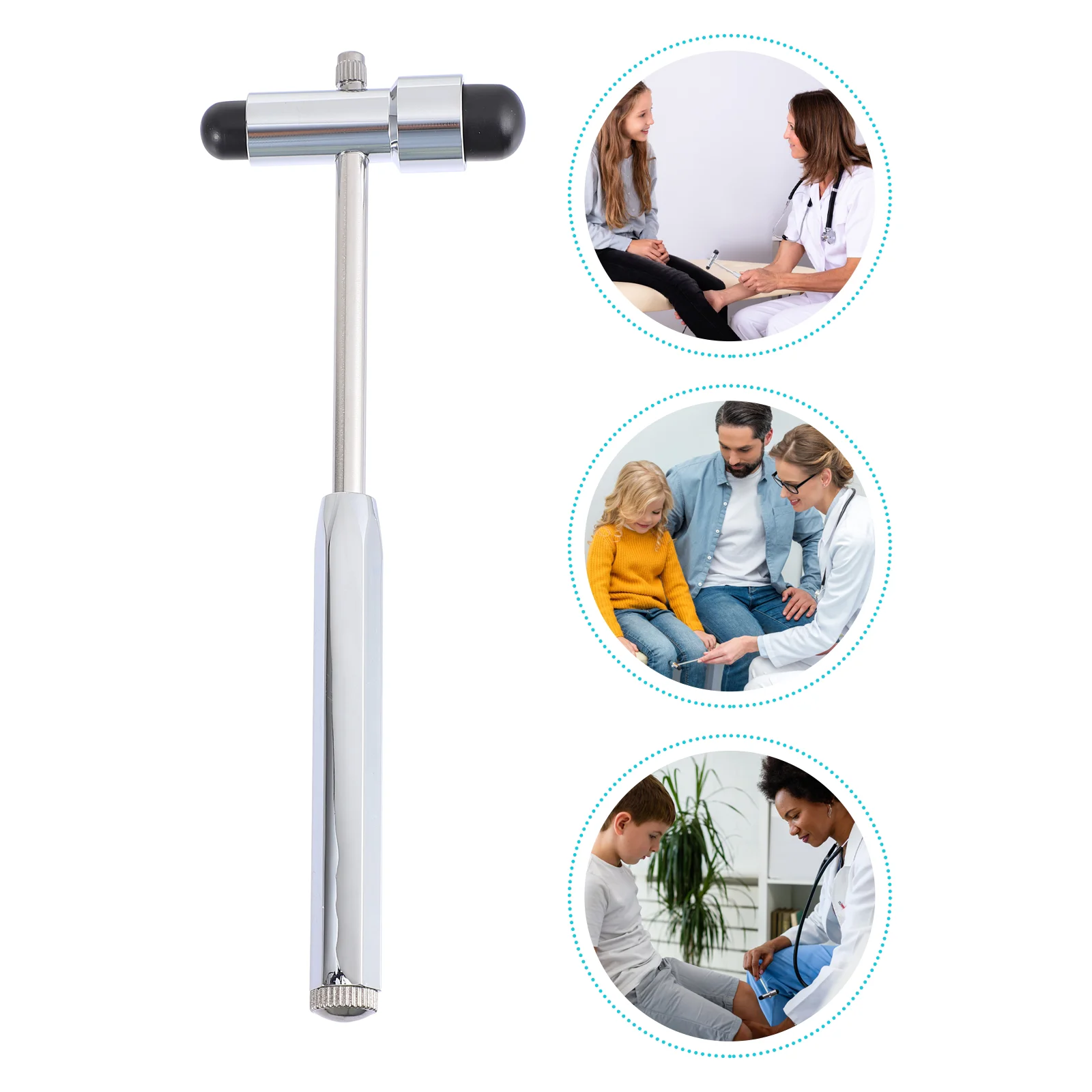 

Medical Hammer Metal Reflex Hammer Zinc Alloy Neurological Reflex Diagnostic Nerve Testing