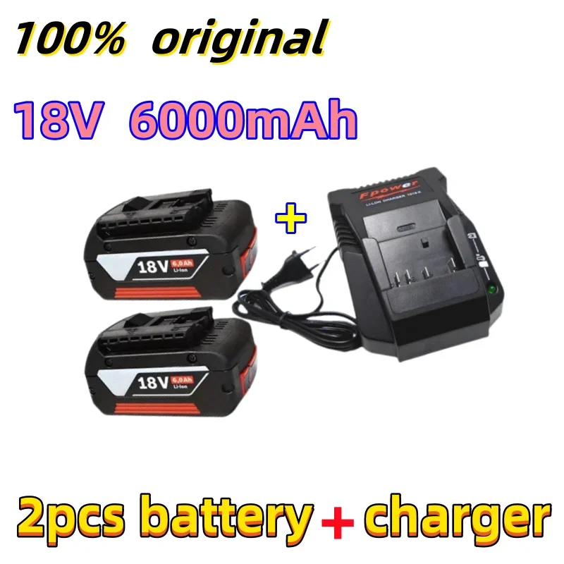 2022 original new 18v 6000mah lithium ion battery is 18v 6.0ah backup battery, and portable replacement bat609