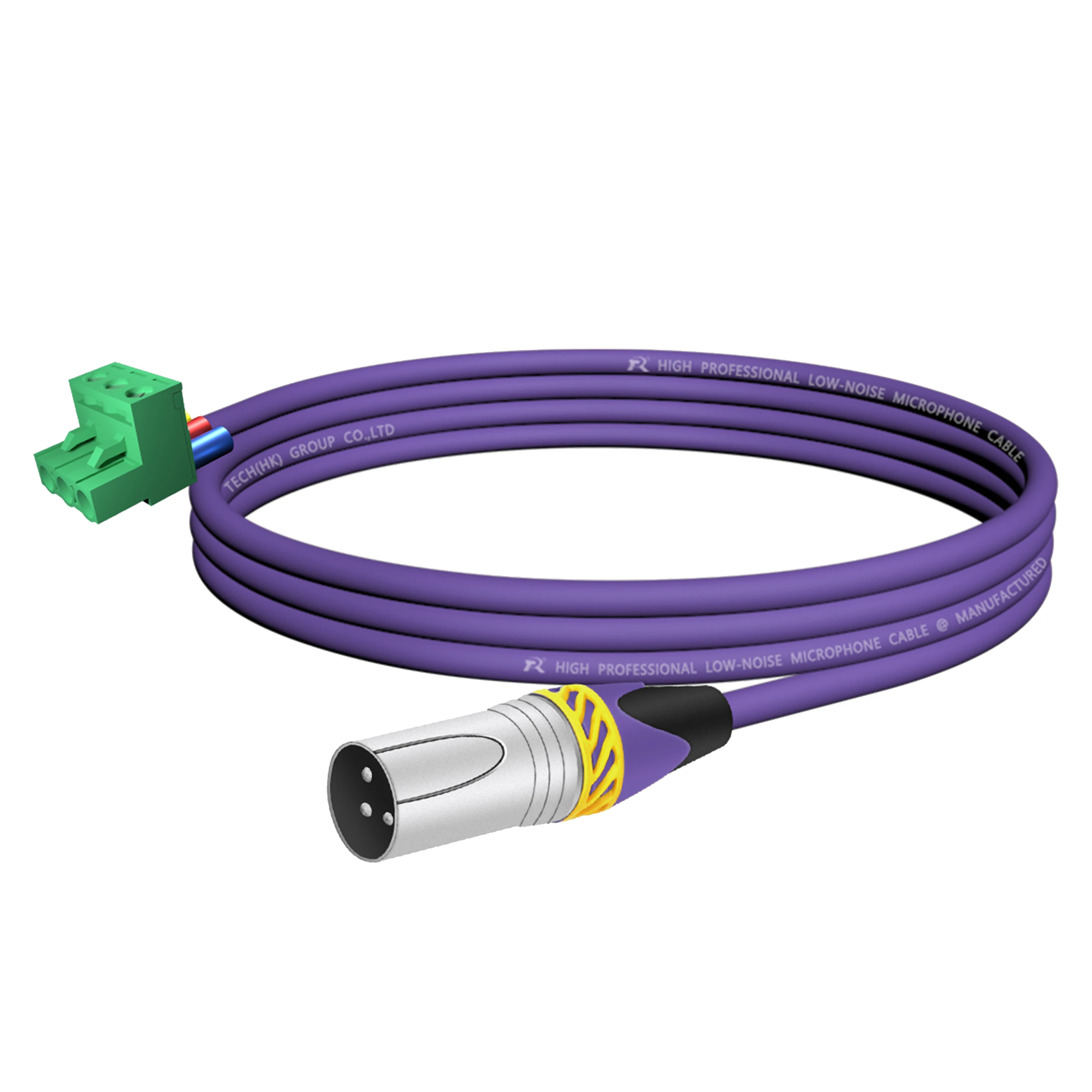 5,08mm 3-Pin Phoenix Terminal zu Direktanschluss 3P XLR-Stecker, Geräuscharmes Abgeschirmtes Mikrofonkabel für Stabile Audiosignalübertragung – Detail 9