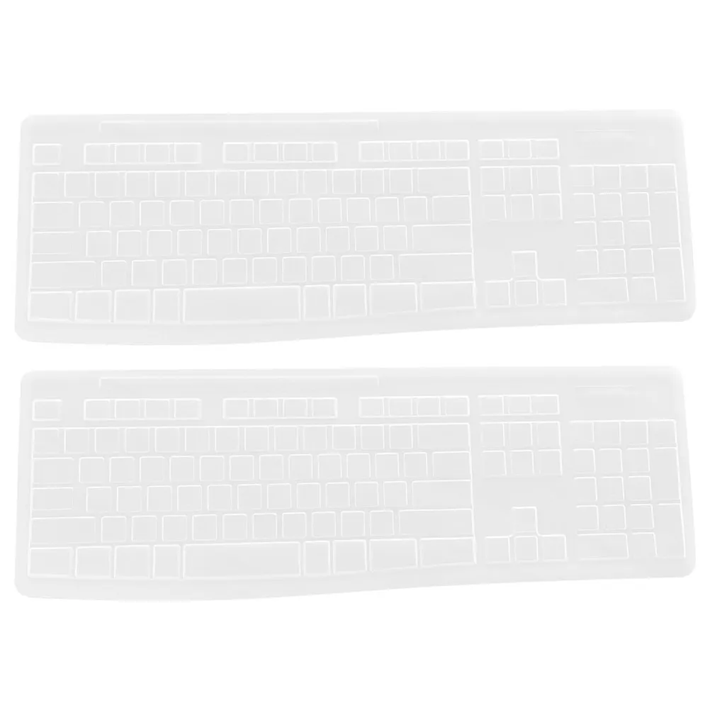 

2Pcs Keyboard Covers Protective Waterproof Silicone Film Dustproof Cover Compatible for Mk270 Keyboard Accessories