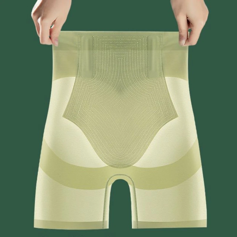 Calças ultra finas de segurança de compressão de barriga de cintura alta para mulheres antiderrapante, cintura poderosa, leggings de quadril