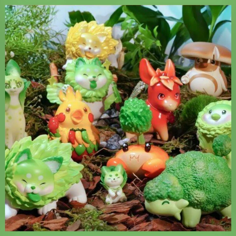 

In Stock Vegetable Fruit Fairy 3 Blind Box Mystery Caja Figure Kawaii Animal Cute Figures Model Mysterious Surprise Doll Gift