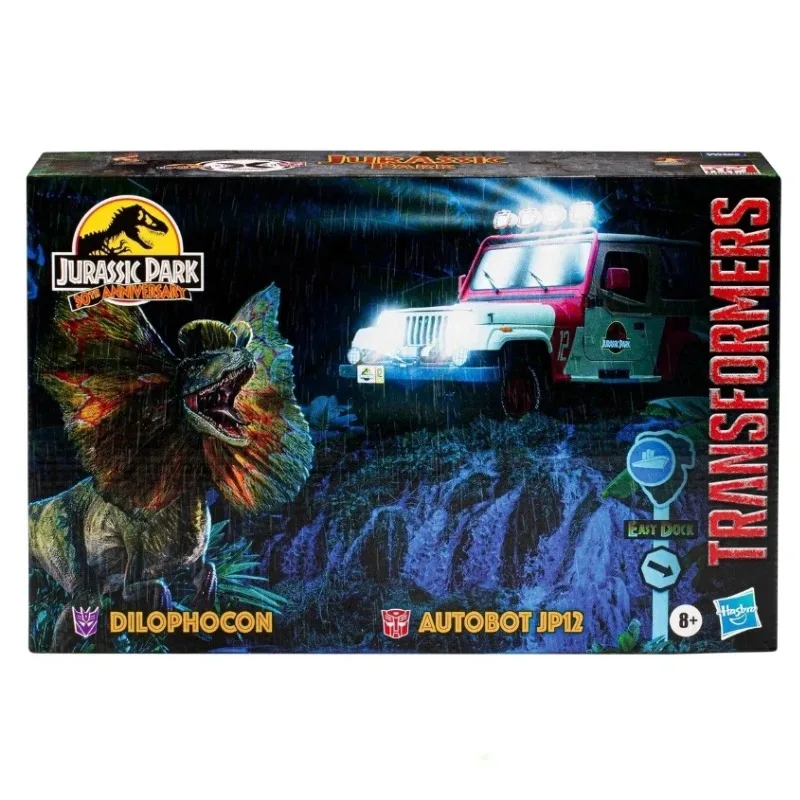 Jouets de transformation Honbro Dilophocon et JP12 Jeep, modèle d'action, jouet cadeau de vacances, en stock