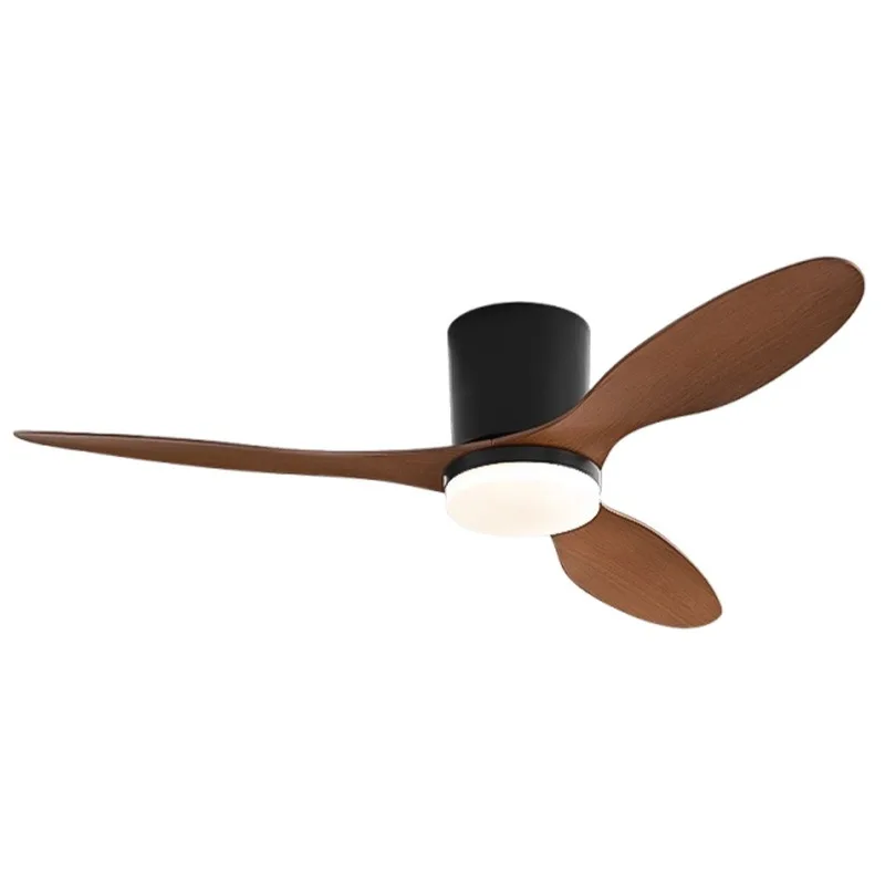 Nordic Simple Ceiling Fan Light, US & EU Standard, Inverter Silent Fan Lamp