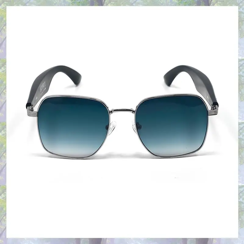 نظارات شمسية ذكية تعمل بالبلوتوث، نظارات موسيقية، نظارات رياضية خارجية مقاومة للماء ومضادة للأشعة فوق البنفسجية، نظارات AI للرجال والنساء باللون الأخضر