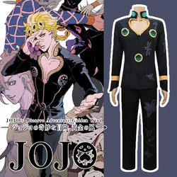 JoJo's Bizarre Adventure Golden Wind Giorno Giovanna Gang Boss Cosplay Anime Costume Giogio Halloween Party ACGN Fest Show