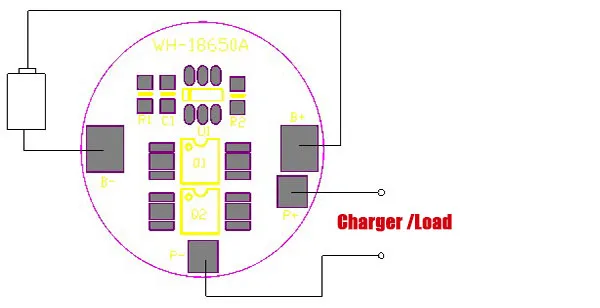 1S 2A LiFePO4 BMS 18650 BMS PCM  Battery Protection Board pcm  for 1S Battery Cell Pack