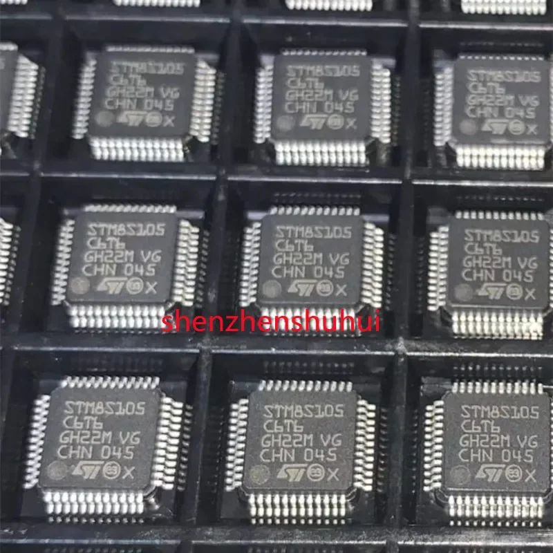 

10pcs/lot 100% STM8S105C6T6 16MHz/32KB STM8S105 C6T6 TQFP-48 16MHz/32KB Flash Memory /8-bit Microcontroller -MCU In Stock