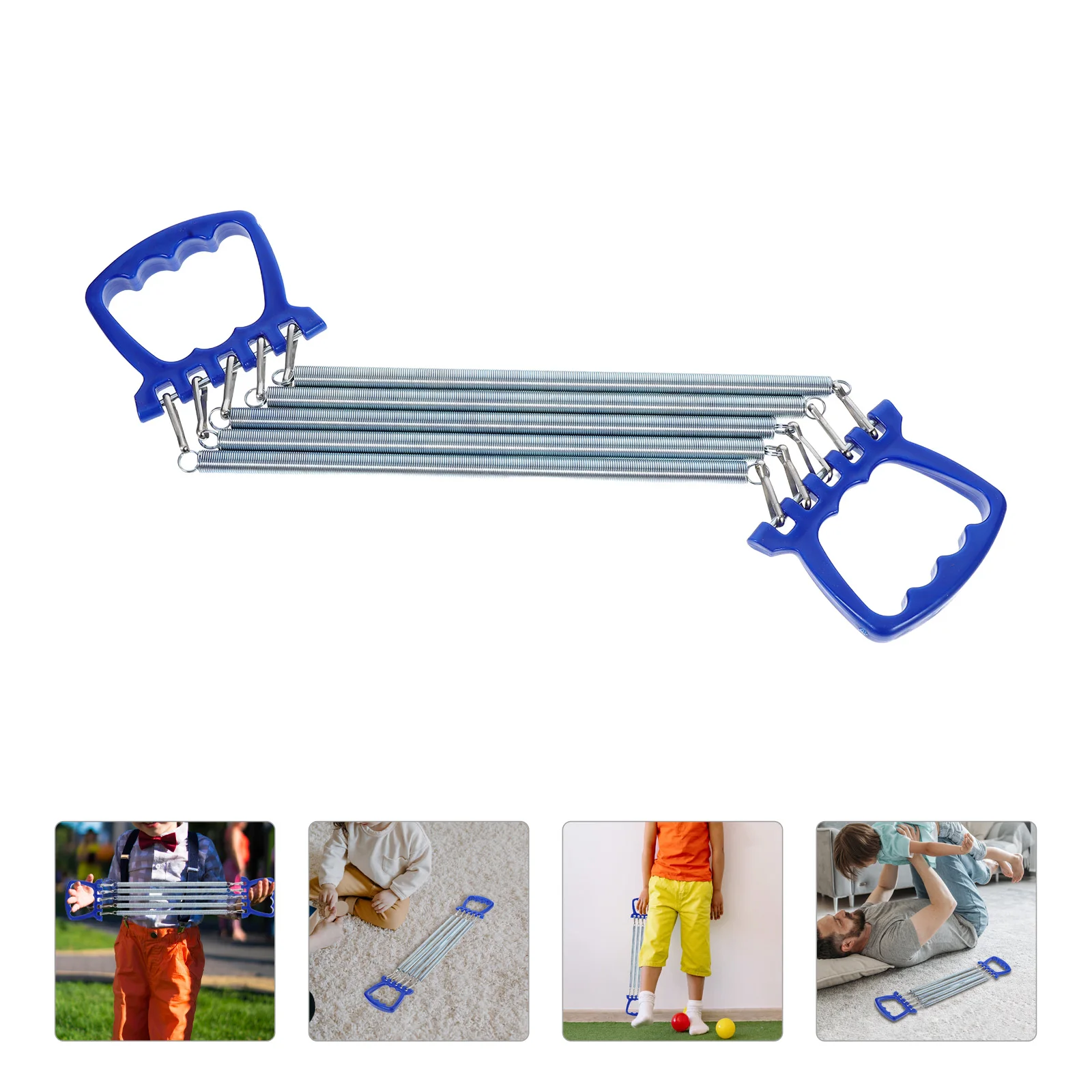 

1pc Kids Chest Expander Resistance Band Arm Strength Trainer Spring Fitness Exercise Equipment Home Outdoor Use For Children