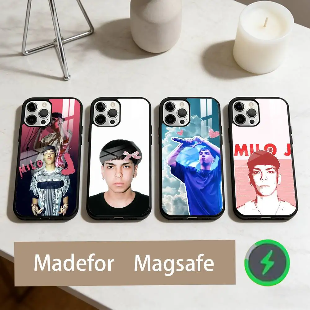 

S-Singer M-Milo J Phone Case For iPhone17,16,15,14,13,12,11 Plus,Pro Max Magnetic For Magsafe Wireless Charging