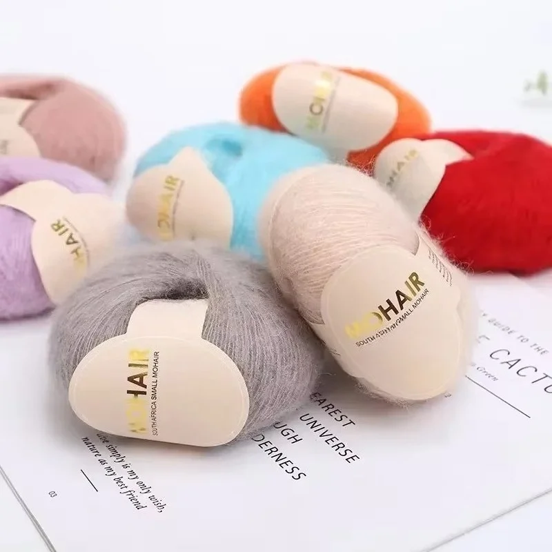 25g/Set Colourful Chenille Mohair Yarn Soft Cotton Knitting Crochet Dyed Lanas Yarn for Crochet Sweater Hat Dolls With Low Price