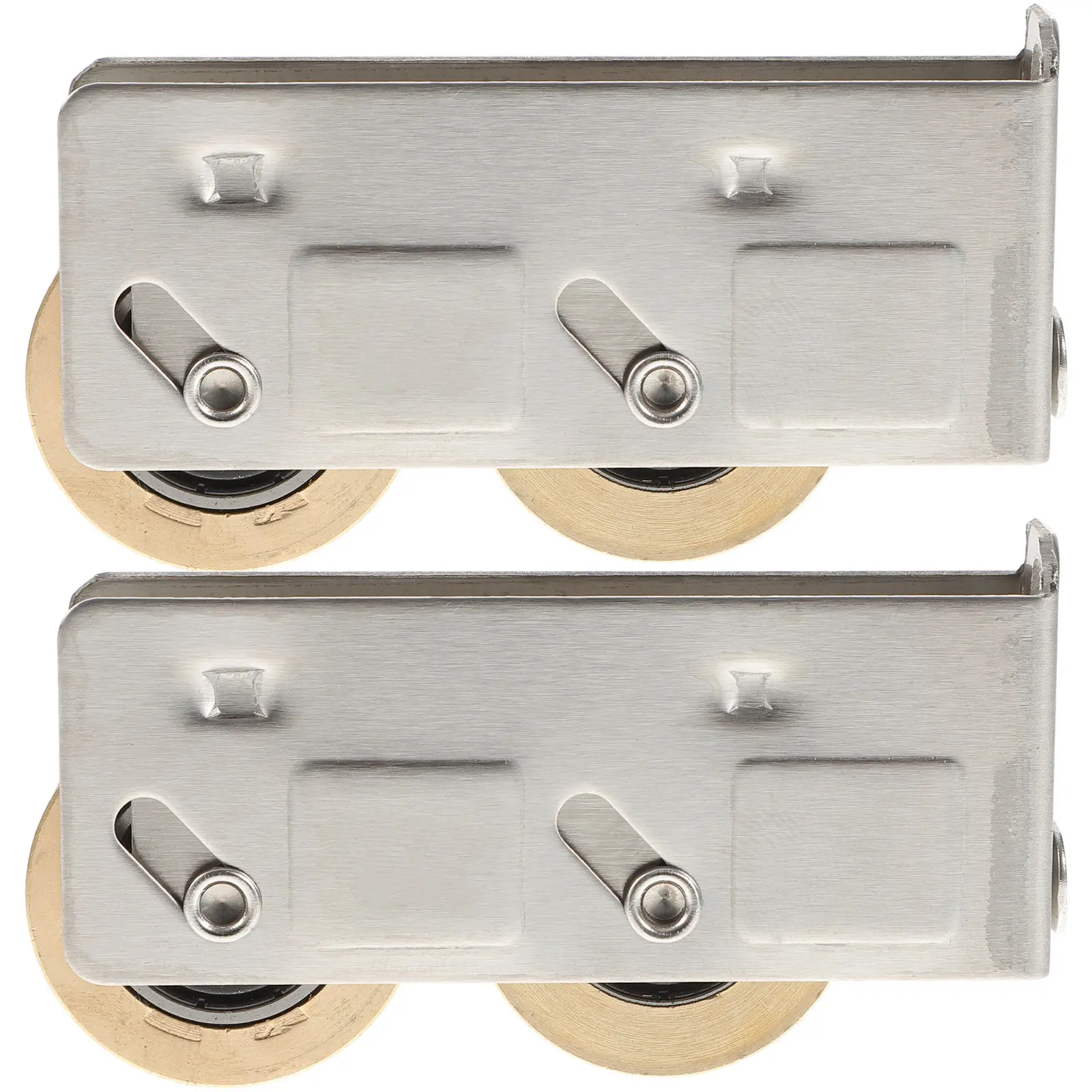 2Pcs High Performance Sliding Patio Door Rollers Corrosion Resistant Stainless Steel Copper Wheels Replacement for Sliding
