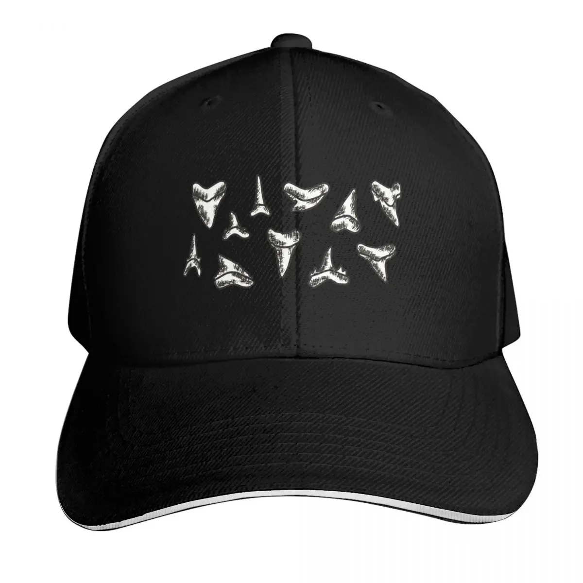 Shark Teeth Pack Baseball Cap Moisture Wicking Quick Dry Curved Brim Classic Fit Low Profile Unstructured