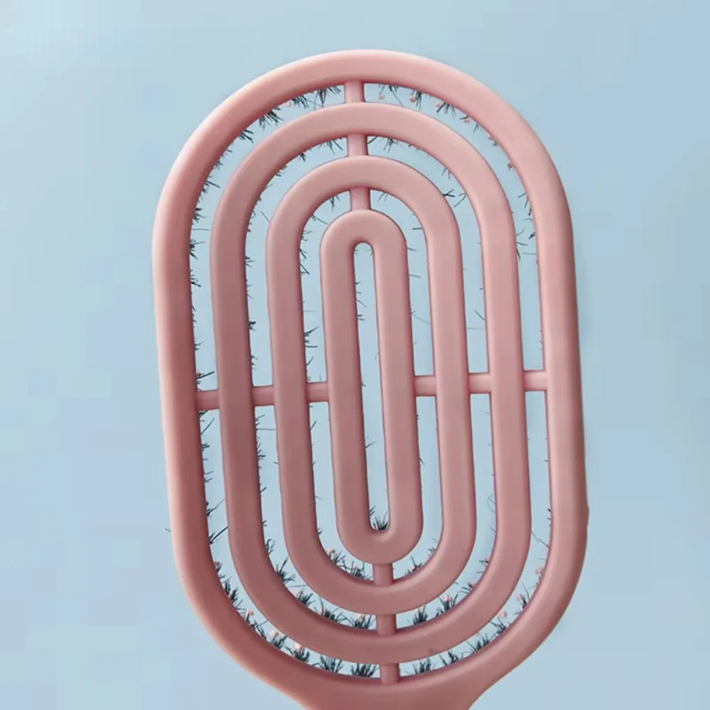 

Эллиптическая массажная расческа, полая конструкция, распутывающая щетка для волос с широкими зубьями, антистатическая термостойкая массажная щетка для кожи головы, уход за кожей головы