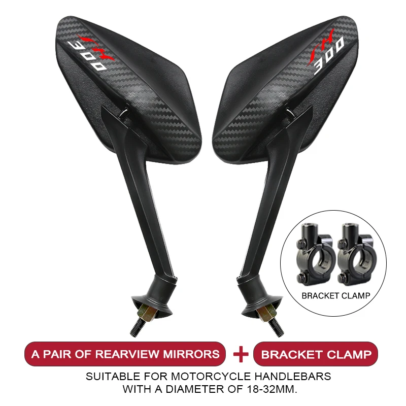 

Для Honda SH300 SH300i CRV CR-V SH FORZA 125 индивидуальный логотип, регулируемый угол, зеркало заднего вида из углеродного волокна, аксессуары для мотоциклов