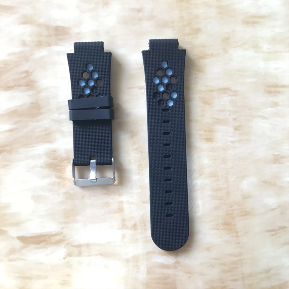 3Pcs Children Phone Watch Strap Silicone Watchband Soft Seamless Ergonomic Design for Kids Smart Watch Replacement Gift Black