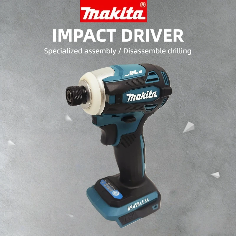 Makita DTD172 18V Cordless Impact Driver | Brushless Electric Drill Power Tool (Without Battery, Multi-Color)