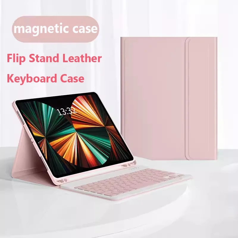 Magnetische Hoes Voor Ipad Pro 12.9 Inch 2022 Pro 12.9 2021 2020 2018 Nieuwe Tablet Folio Standaard Toetsenbord Cover Gebouwd In Potlood Houder