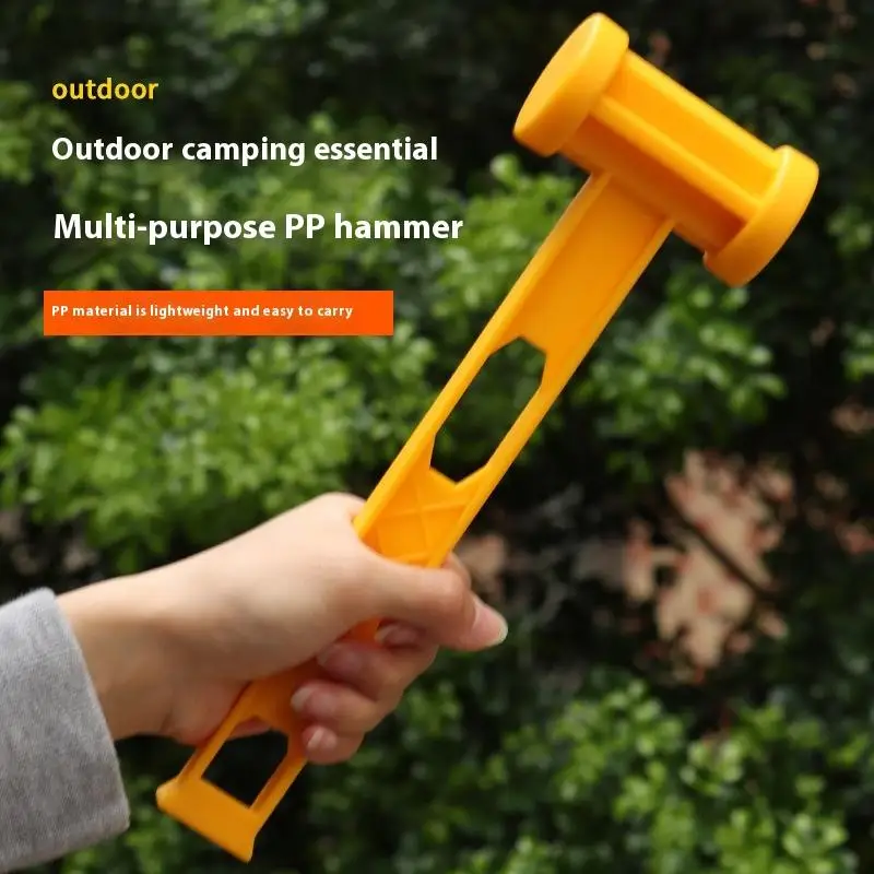 1PC Outdoor Ultra-light Portable Ground Hammer Plastic PE Hammer Camping Canopy Tent Hammer Camping Tool With Diverse Uses view 2