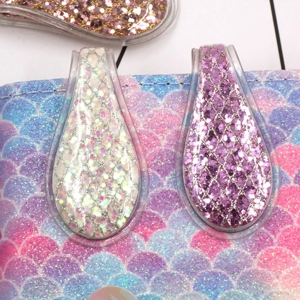 Gradient Bookmark Sequin Scale Double Side Book Page Marker Magnet Book Clips Journal