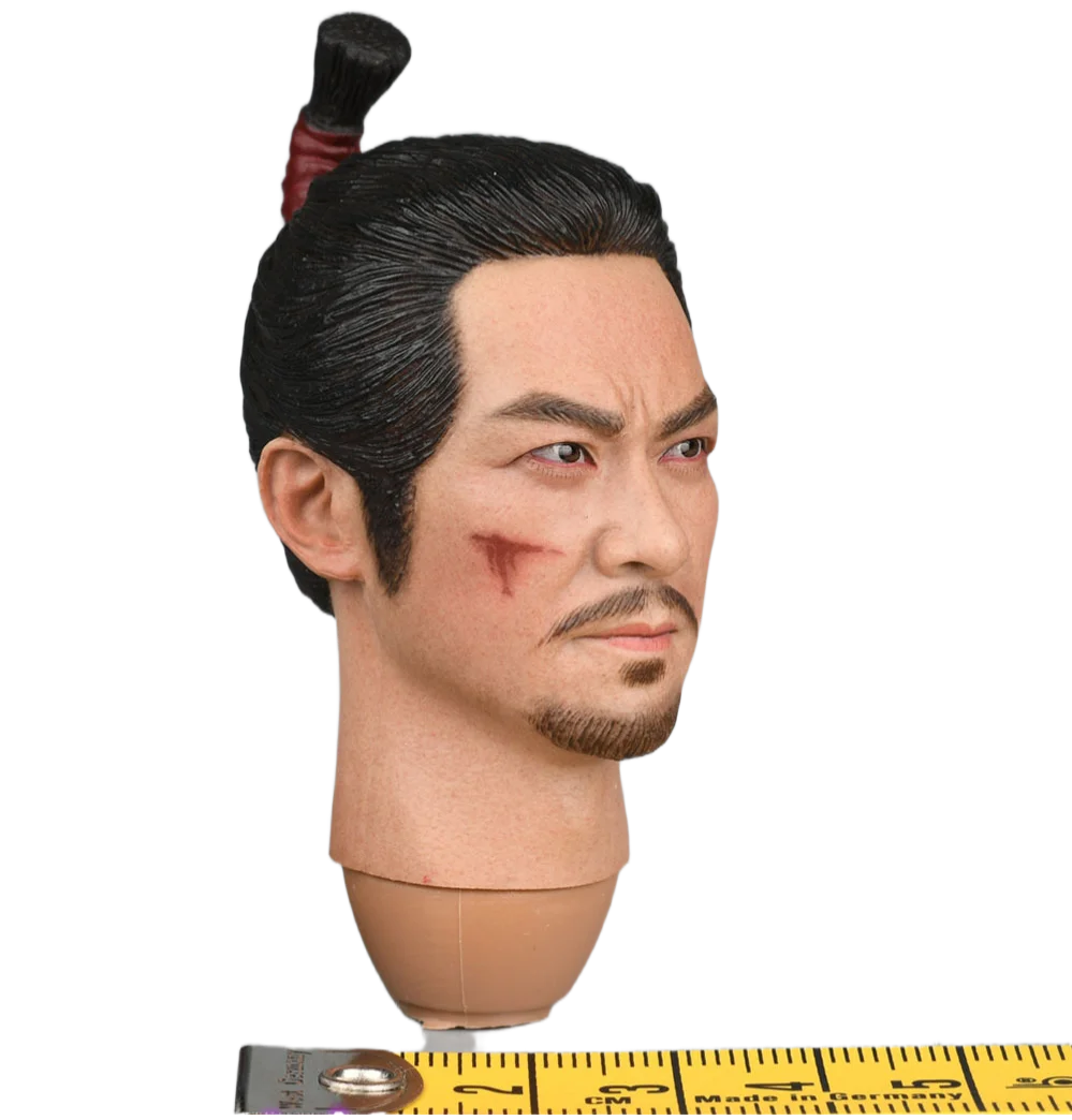 

1/6th COOMODEL SE100 Empire Sanada Yukimura Pure Copper Head Sculpture And Hair Bun Model Fit For 12inch Action Soldier