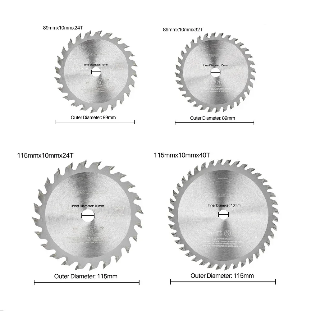 Lame de scie circulaire 89/115mm, pour meuleuse d'angle, disque de scie TCT à pointe en carbure, disque de coupe pour le travail du bois