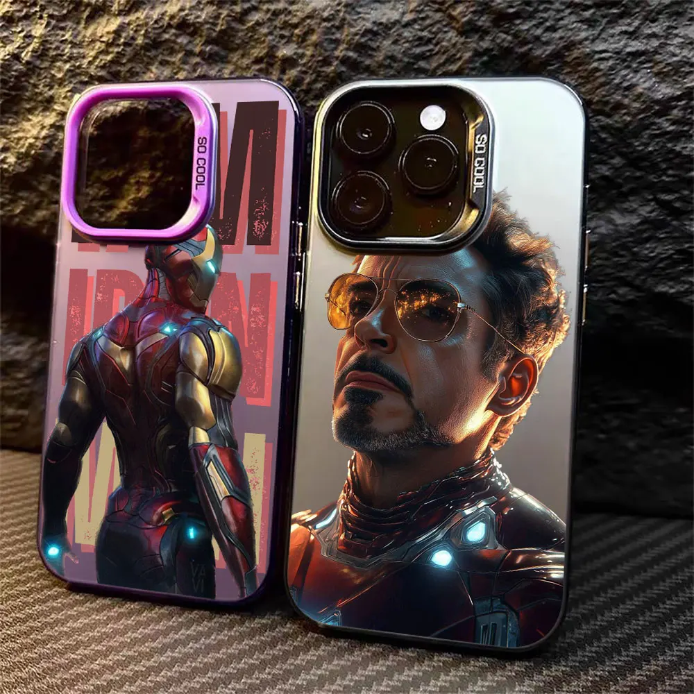 

Marvel Iron Man Tony Stark S25Fe Case For Samsung Galaxy S25 S24 S23 S21 S20 Ultra Plus Fe Note 20 Ultra Shockproof Phone Cover