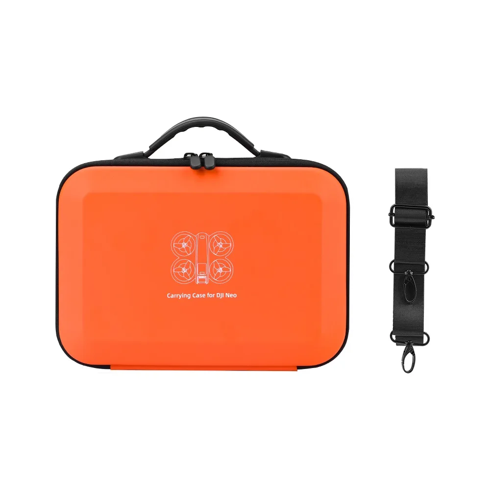 EVA Drone Carrying Case Waterproof Shockproof Remote Controller Storage Bag Drone Accessories with Shoulder Strap for DJI Neo