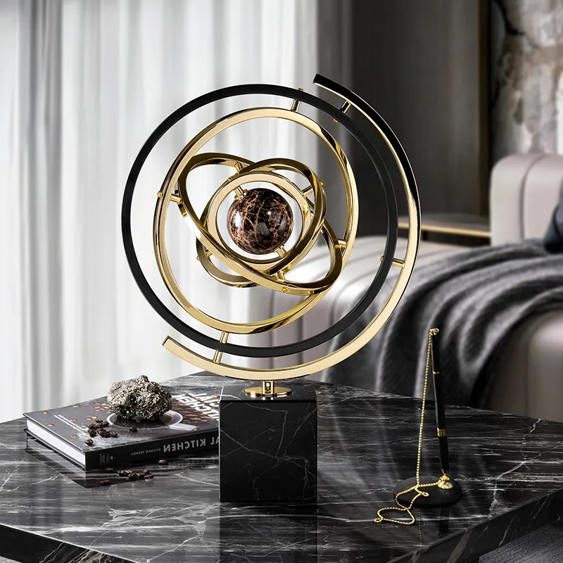 

Light luxury globe ornaments designer office wine cooler living room home housewarming gifts creative gifts