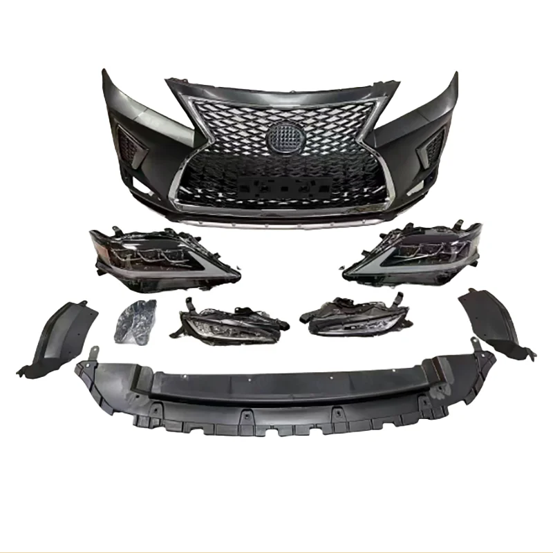 

Suitable for Lexus Rx 2009-2015 Upgrade to 2021model Body kit Old New Including Front Face Bumper Assembly with Grille