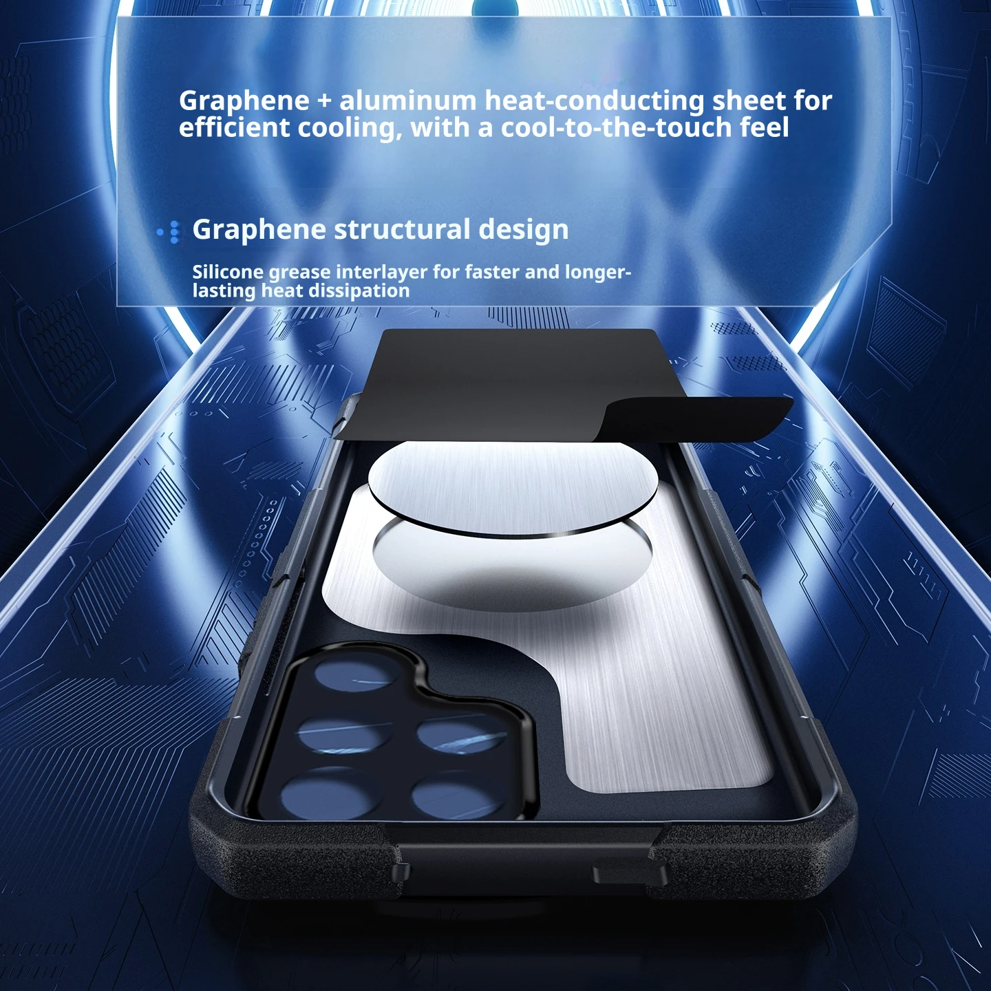 Graphene Cooling Magnetic Case for ZTE Nubia Redmagic 11 10 9 Pro Plus 11 Air Drop-proof Ice Hand Feel Cover for Gamers Gaming