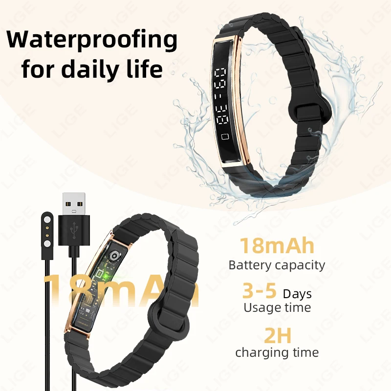 건강 스마트 밴드 피트니스 트래커 심박수 혈액 산소 수면 모니터가있는 Smartwatch 여성 남성을위한 방수 보수계 시계