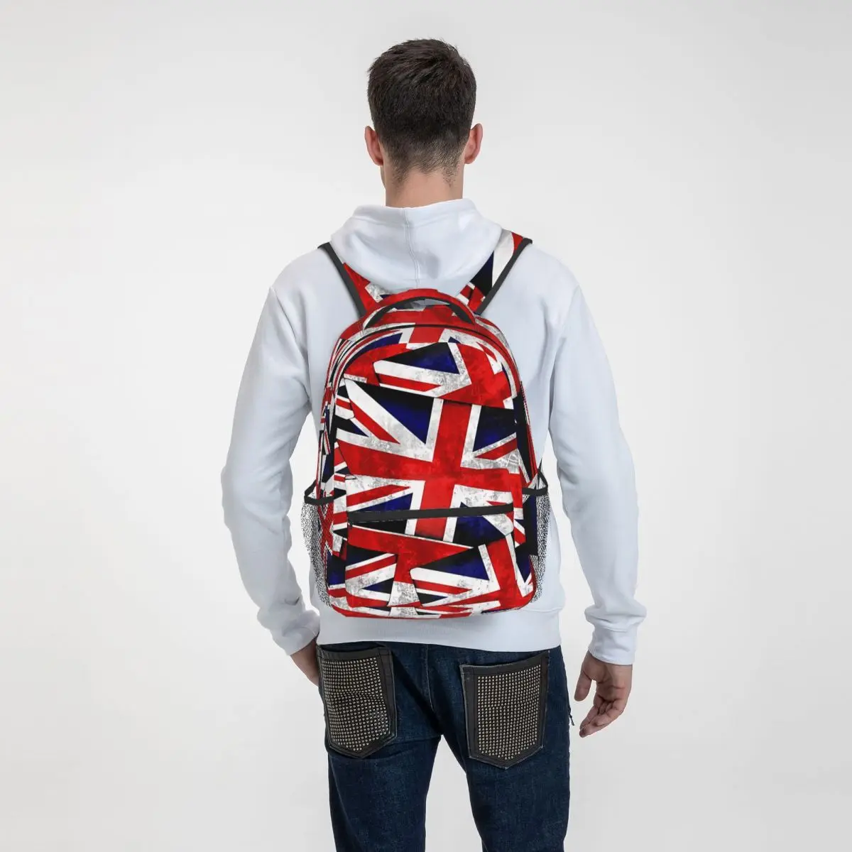 Union Jack British England UK Flag Backpacks Casual Print Student School Bag Women Man\'s Travel Bags Laptop Daypack