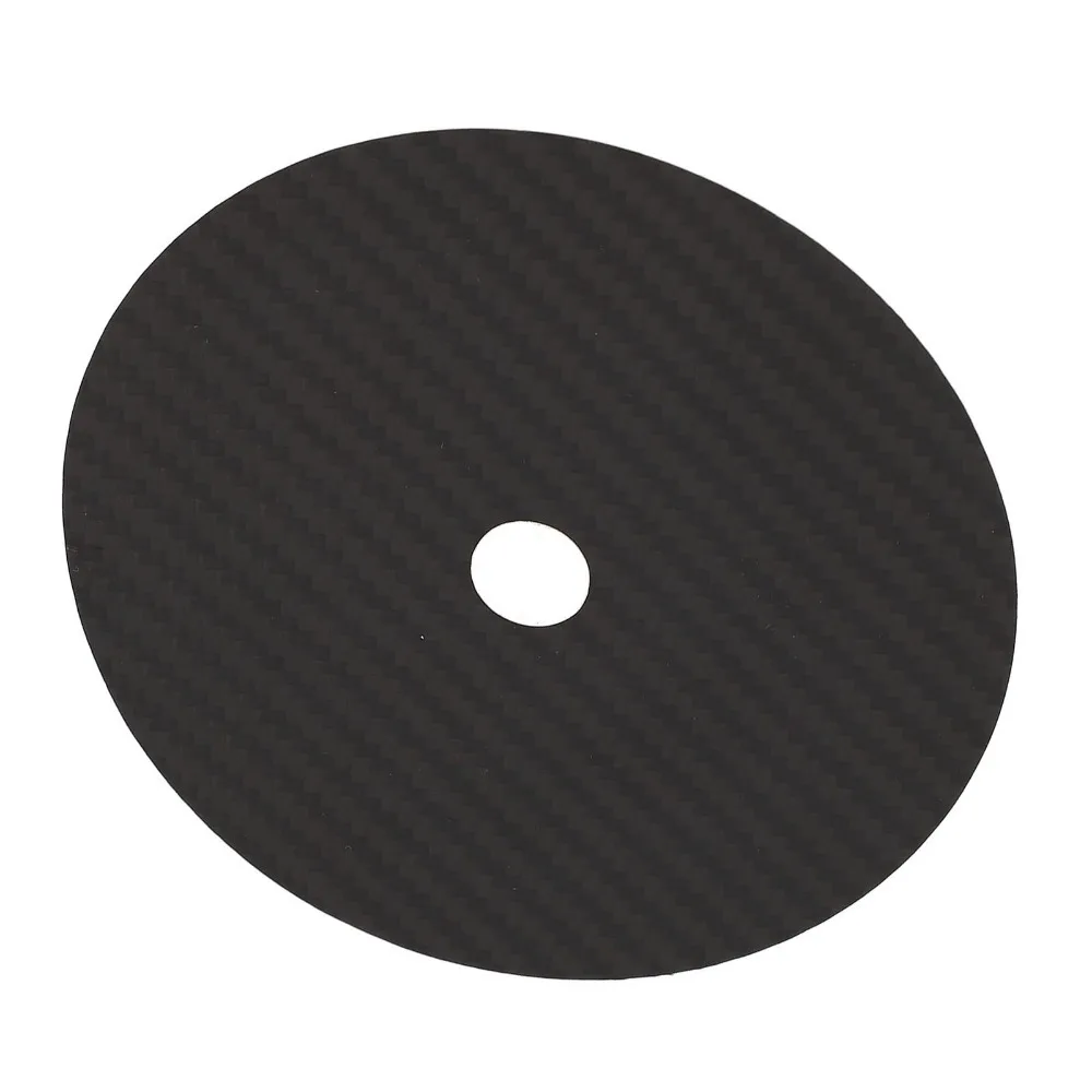 120*0.2mm CD Tuning Pad Carbon Fiber Made Low Distortion Rate Disc Stabilizer Excellent Vibration Absorption Black