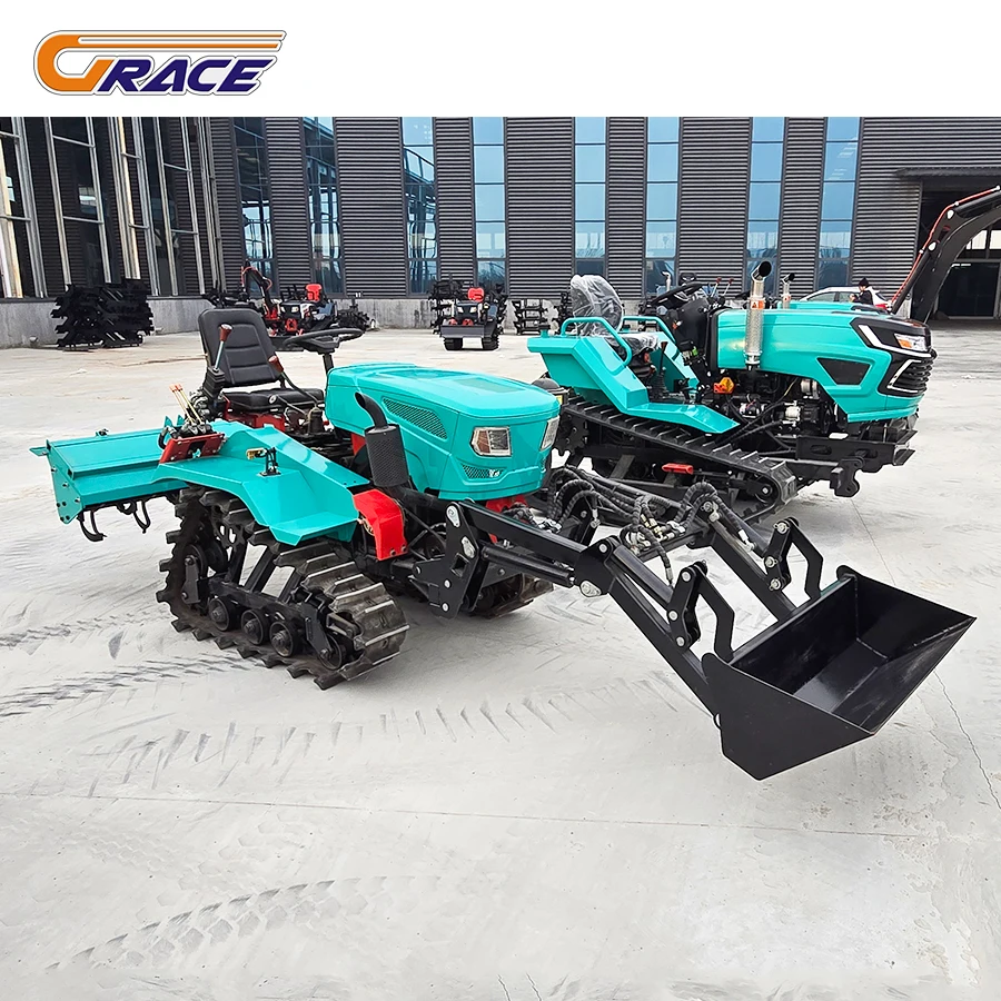 2025 جديد المطاط المسار الزاحف جرار 25hp 35 Hp 50 Hp 60hp 80hp 100 Hp مزرعة الزاحف جرار صغير 4x4 الزراعة