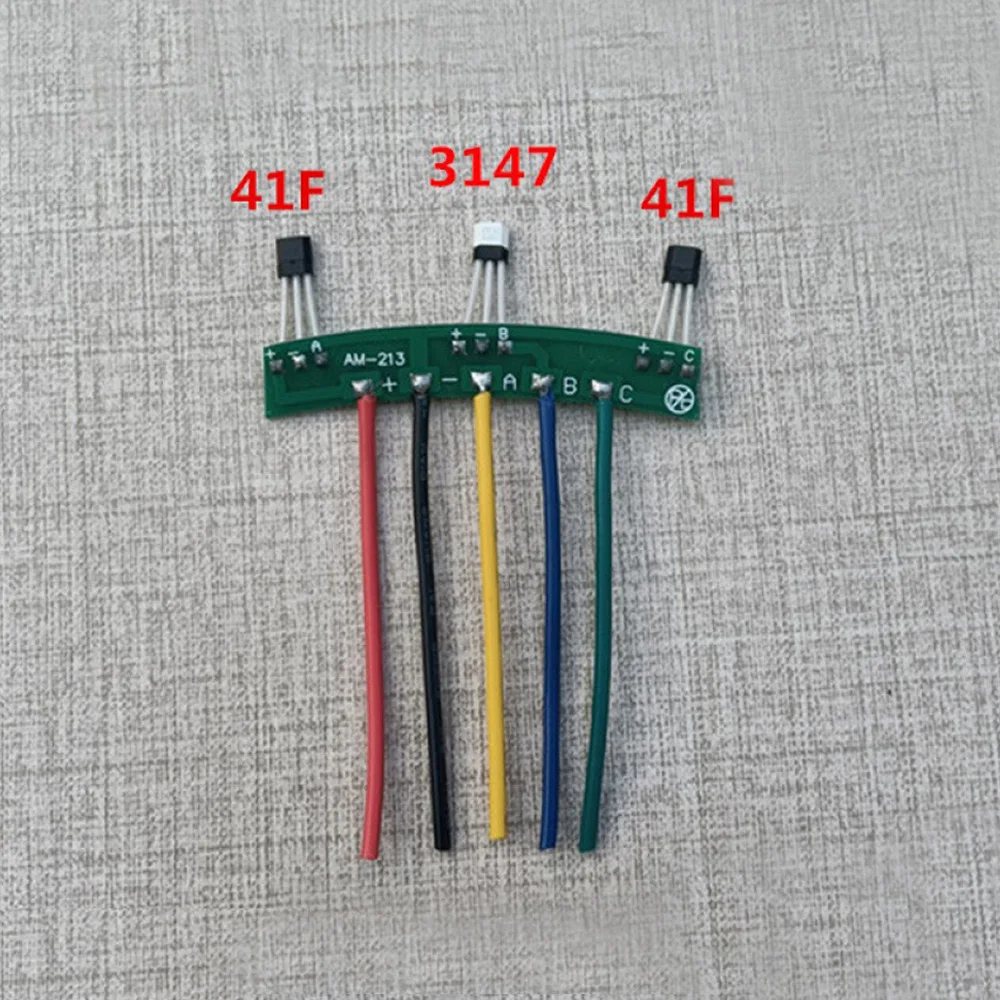 2-Wheels Electric Vehicles Motor Hall Sensor with Board Cable 120 Degree Motor 3147 41F Hall Circuit Board Element E-Bike Parts