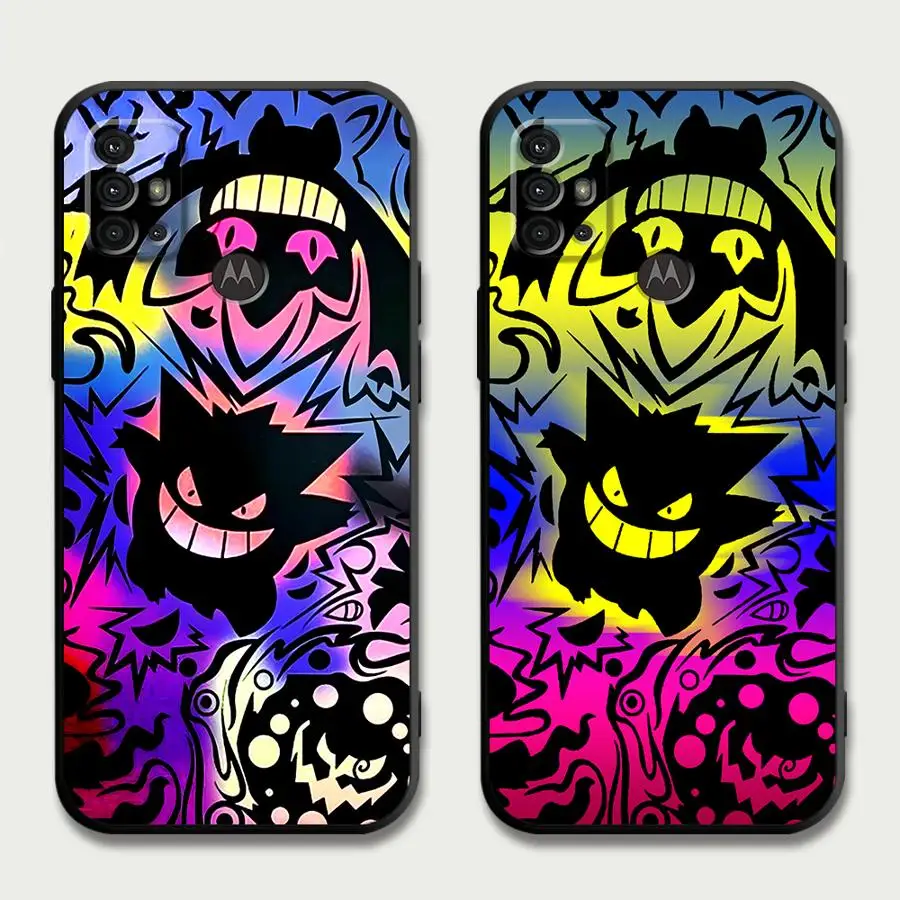 Case for Motorola Moto G51 G30 G53 G73 G31 G50 G60 G60s G71 G22 G52 G72 5G G32 Soft Pokemon Gengar Phone Cover Capa