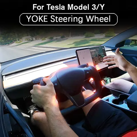 8 best sales steering wheel tesla - №6