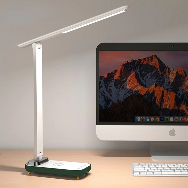 Led Desk Lamp 3 Color Dimmable Touch Foldable Table Lamp Bedside Reading Desk Lamp Eye Protection Night Light USB Chargeable