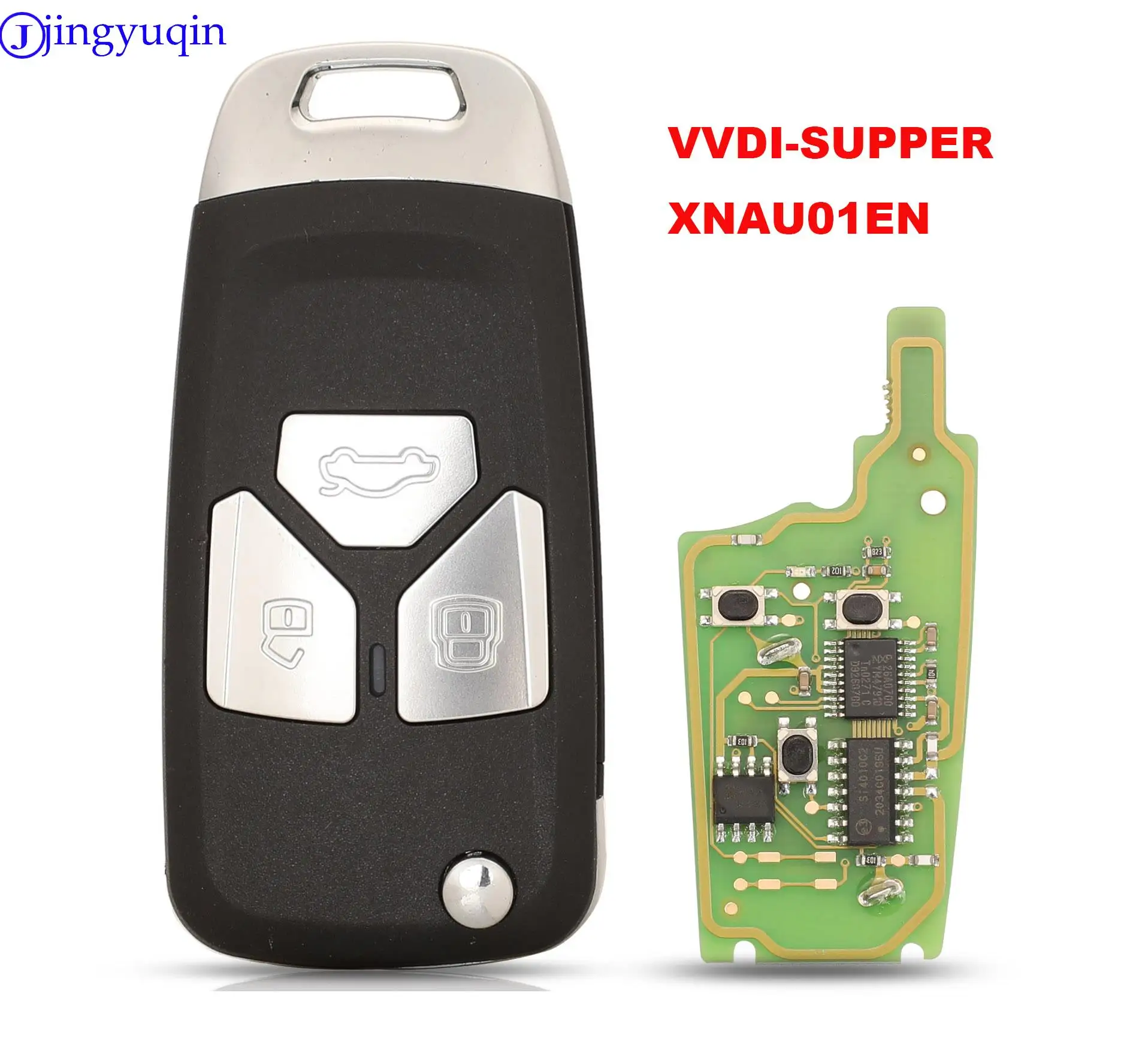 

XHORSE jingyuqin XNAU01EN Беспроводной универсальный флип-ключ VVDI для Audi Style с 3-кнопками