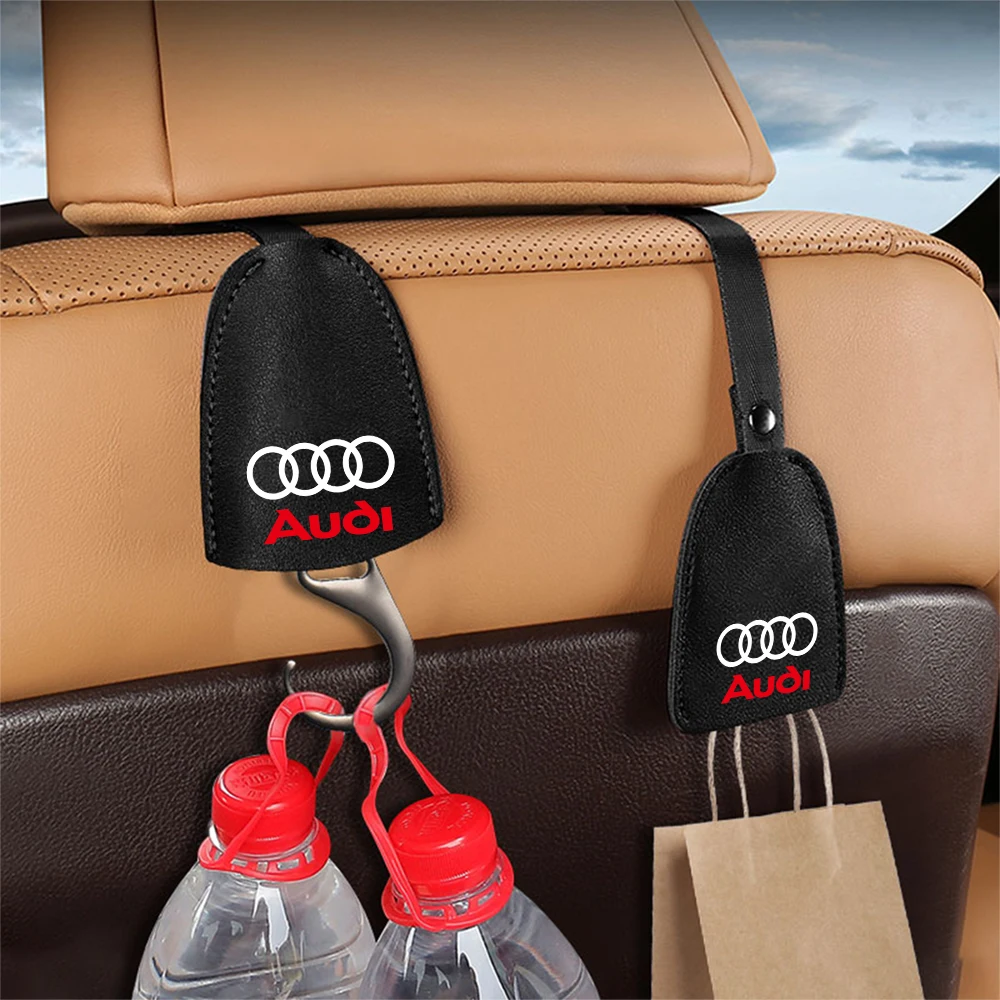 Car Storage Hook Multifunction Rear Seat Organizer Hook Center Cover For Audi S1 S3 8P 8V Q3 Q5 TT RS Q7 A4 B5 A6 B7 A8 Q8 SLine
