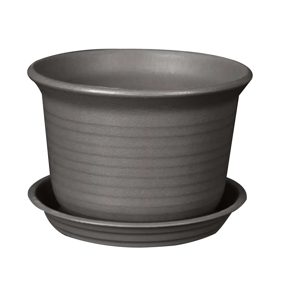 1Pcs High Quality Resin Flower Pot Versatile Round Decorative Basket for Bonsai Cosmetics Desk Dustbin Stationery Storage