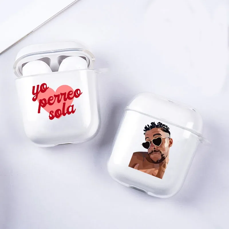 Yo Perreo Sola Bad Bunny Maluma Earphone Case for Airpods 1 2 3 3rd 4th 4 Wireless Earphone Soft TPU Protect Cover Funda Coque