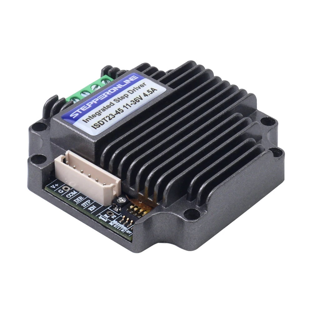 

STEPPERONLINE Nema 23 Integrated Stepper Motor Driver 1.0-4.5A 11-36VDC Low-noise for NEMA 23 Stepping Motors