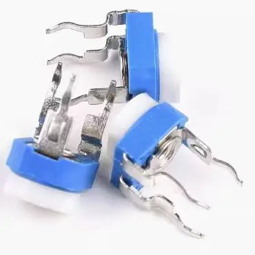 50pcs RM065/063 blue and white adjustable resistor 100R 1K2K5K10K10K20K50K100K potentiometer