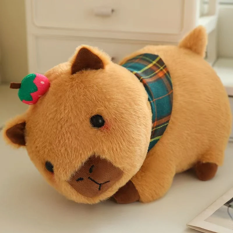 

30cm Cute Cartoon Pufferfish Plush Doll Pillow Capybara Backpack Crossbody Bag Birthday Holiday Gift