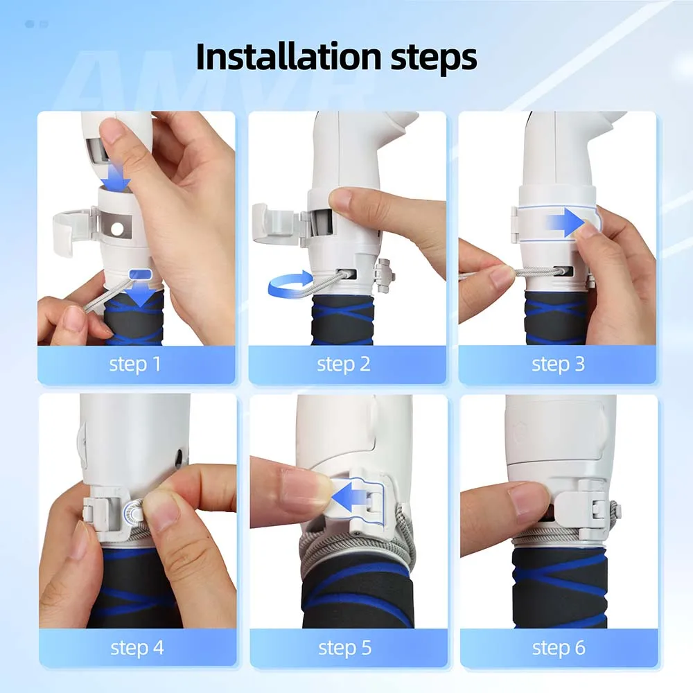 Удлинительная ручка контроллера VR 3-в-1 для Meta Quest 3, длинная ручка для предотвращения столкновений, крепление для гольф-клуба, совместимая с Quest 3S